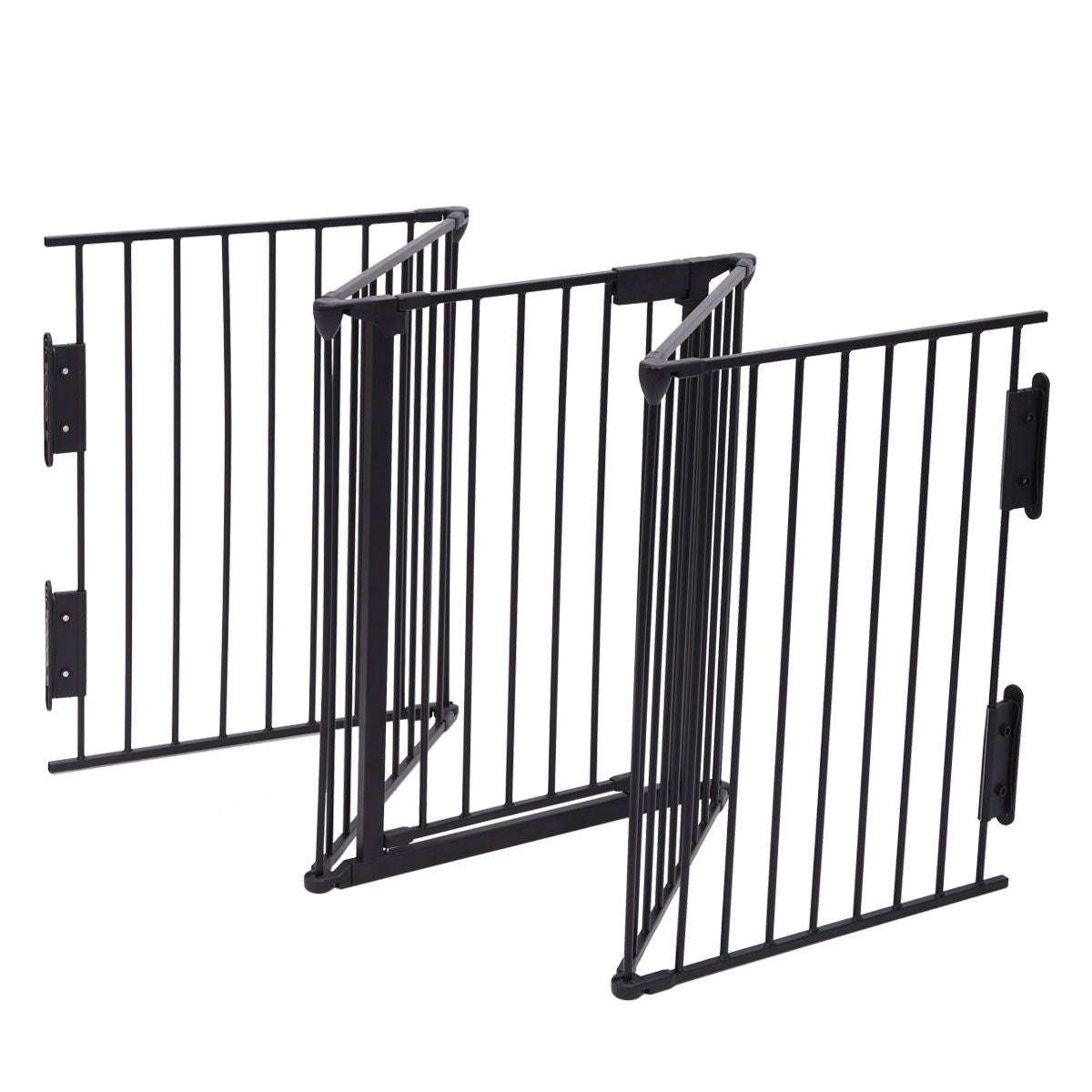 Metal Baby Playpen Fireplace Safety Fence;  Extra Wide Barrier Gate for Indoor Baby/Pet /Christmas Tree XH