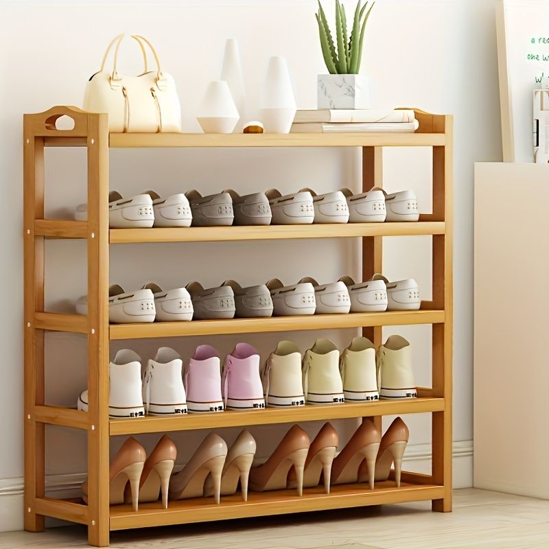 Bamboo Shoe Rack – Multi-Layer Floor-Standing Storage for Space Saving