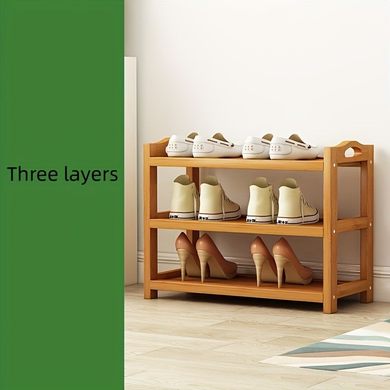 Bamboo Shoe Rack – Multi-Layer Floor-Standing Storage for Space Saving