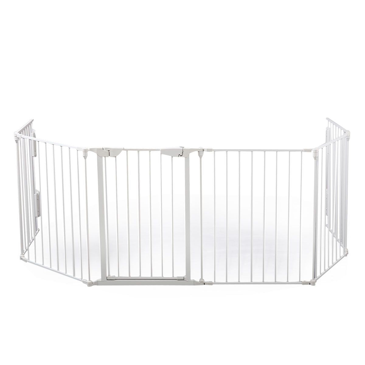 Metal Baby Playpen Fireplace Safety Fence;  Extra Wide Barrier Gate for Indoor Baby/Pet /Christmas Tree XH