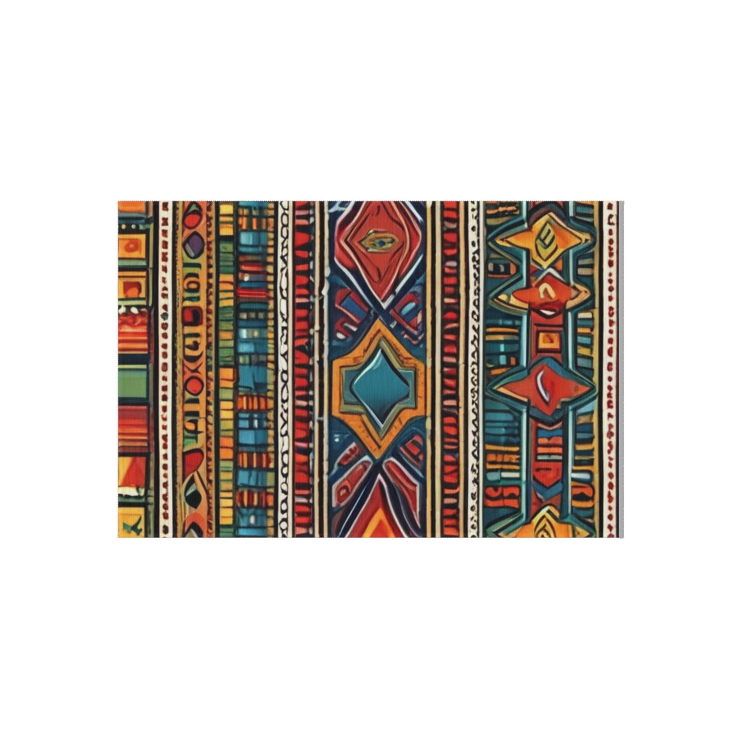 African Outdoor Rug, Picnic, Camping, Patio living,  Reversible, Beach Blanket, Boho Decor,