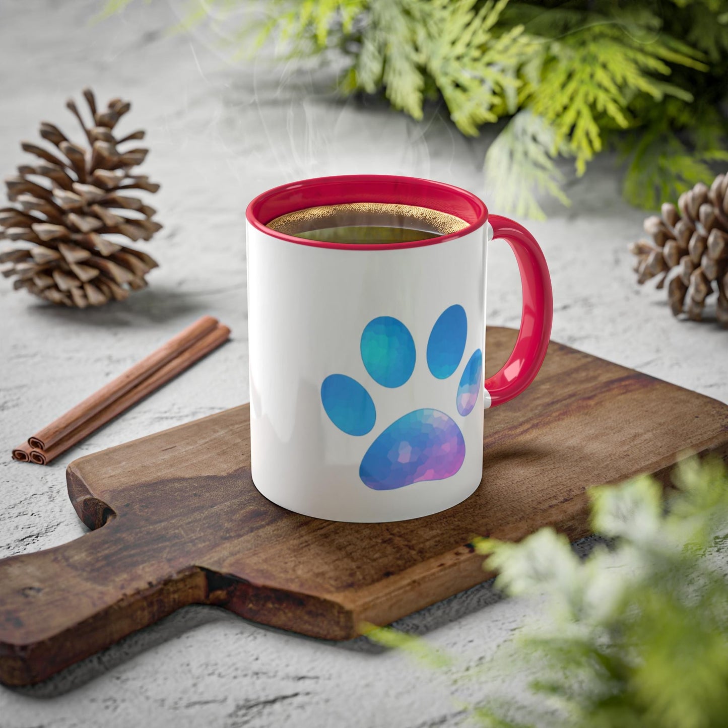 Animal Lover Colorful Mugs, 11oz, Just Paw You Mug. Gift for Pet Owners, Cute Animal Mug, Colorful Coffee Cup,