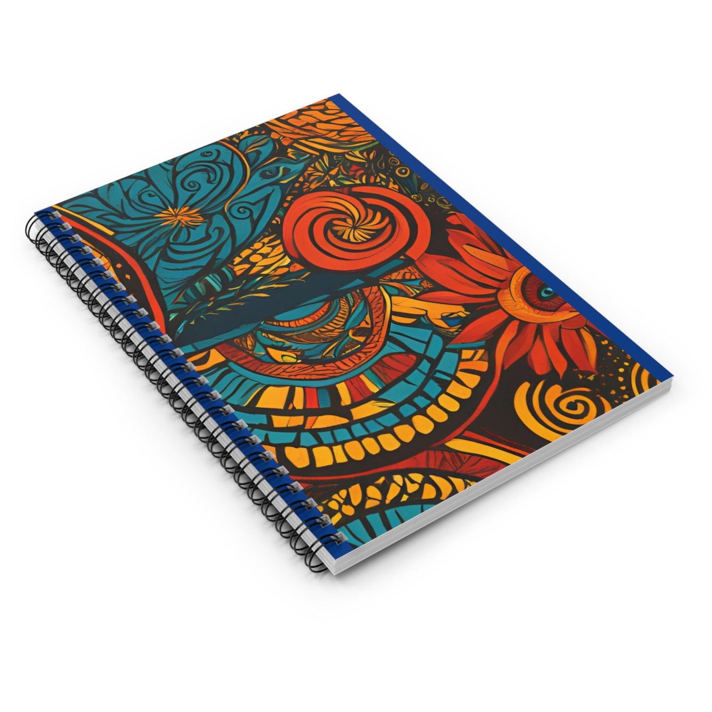 Spiral Notebook - African Design Ruled Line, Motivational Stationery, Goal Setter Journal, Vibrant Planner, Success Inspiring Notepad, Gift