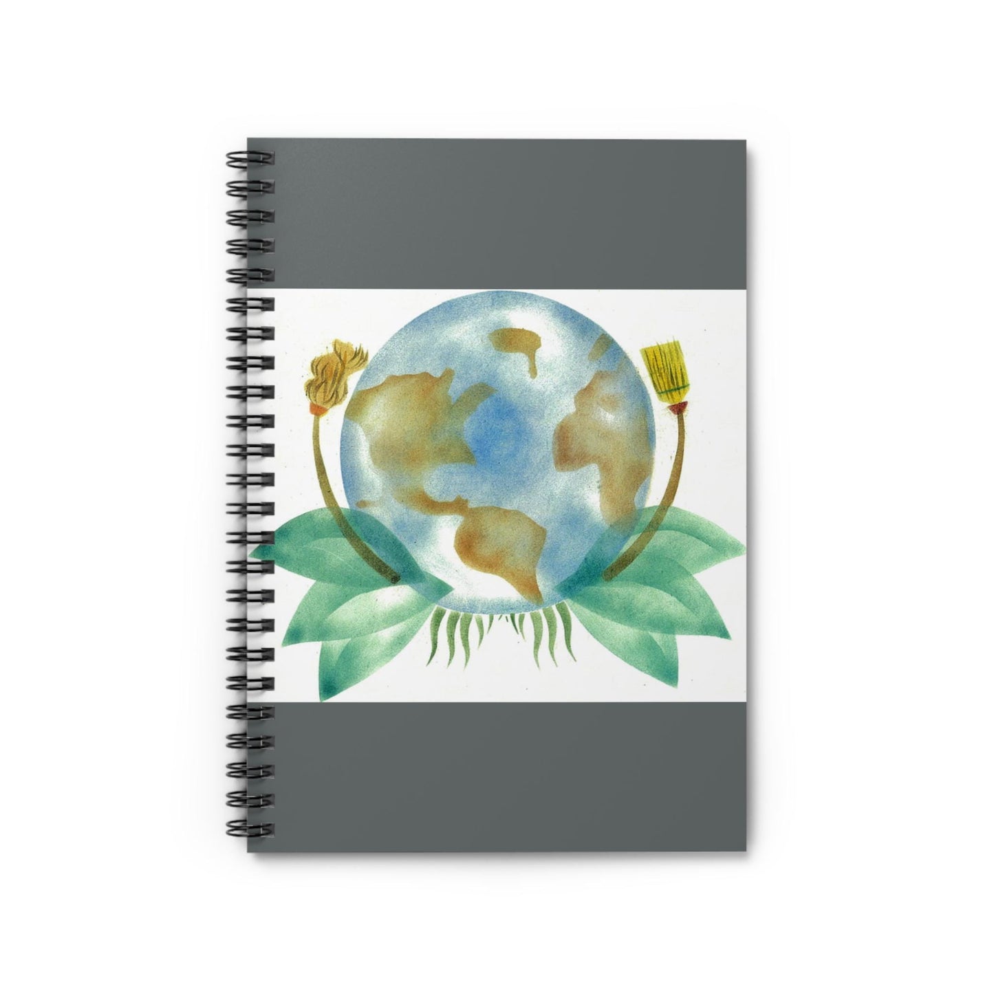 Watercolour World Spiral Notebook - Ruled Line, Journal, Organizer, Serenity Gift, Writing Journal, Peaceful Notebook