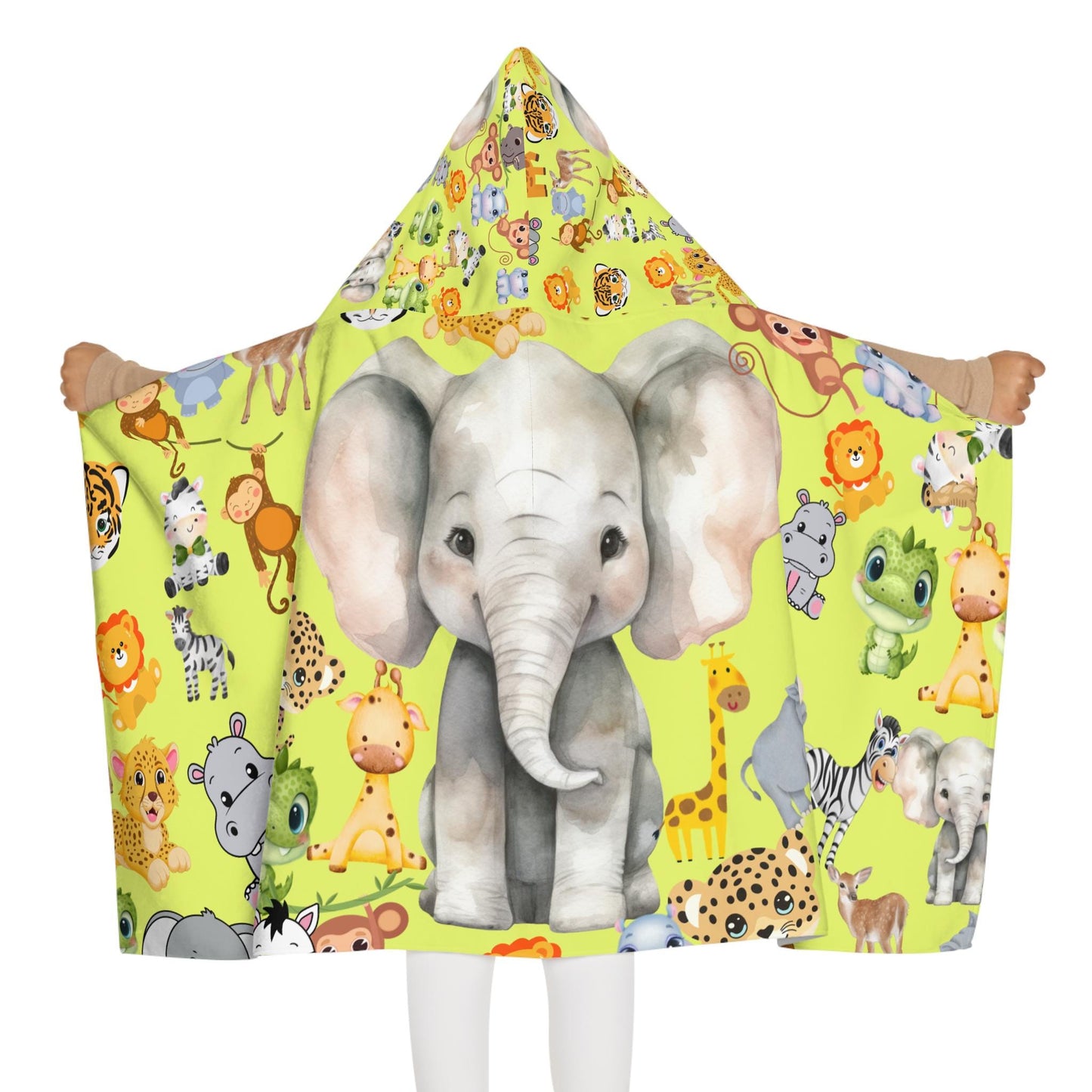 Kids Hooded Towel, Baby Animal Designs, Bright and Vibrant Children&#39;s Bath Towel, Parent&#39;s Perfect Child Drying Gift, Youth Hooded Towel