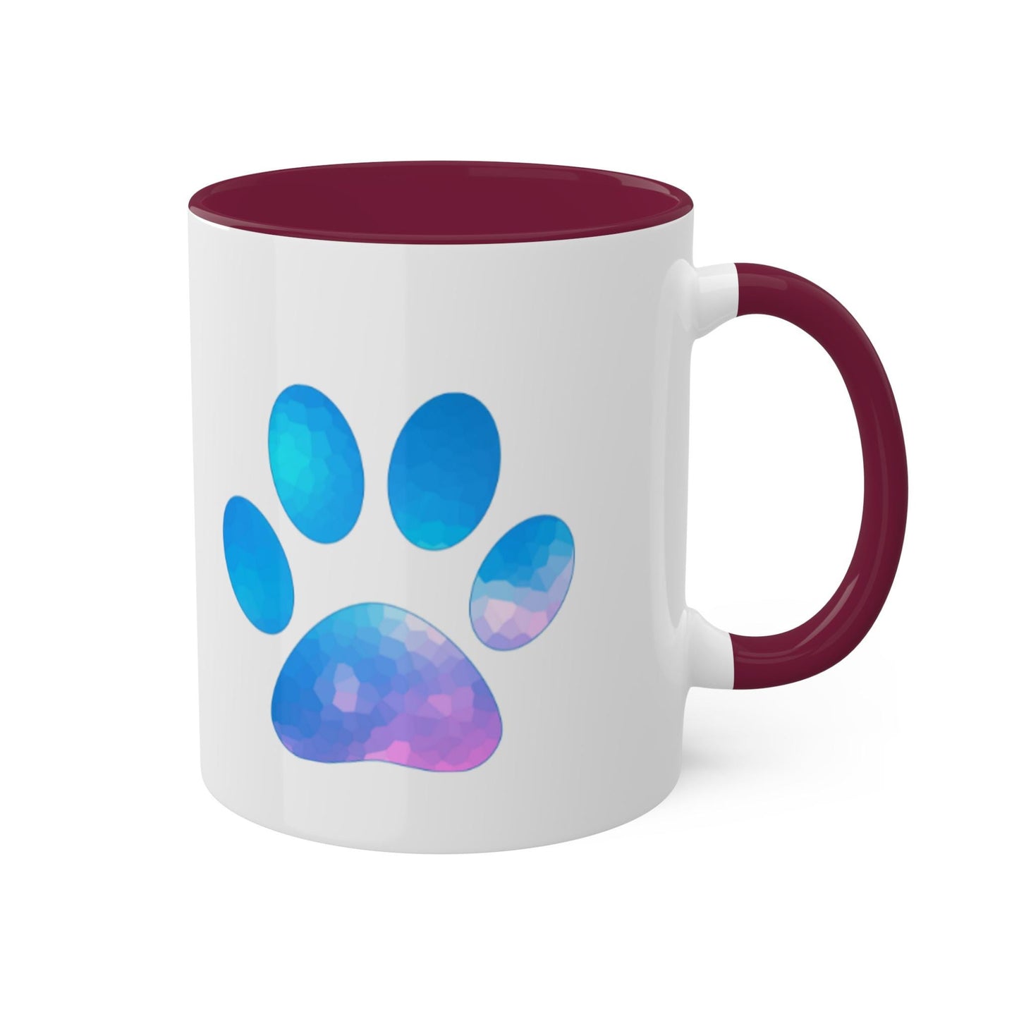 Animal Lover Colorful Mugs, 11oz, Just Paw You Mug. Gift for Pet Owners, Cute Animal Mug, Colorful Coffee Cup,