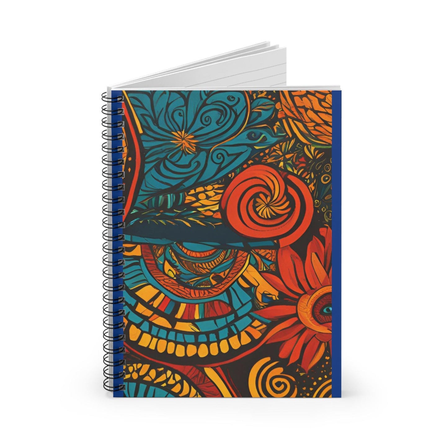 Spiral Notebook - African Design Ruled Line, Motivational Stationery, Goal Setter Journal, Vibrant Planner, Success Inspiring Notepad, Gift