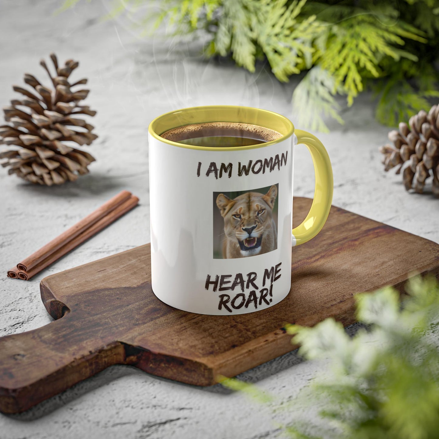 Empowerment Mug, for the strong women, Coffee Cup for the Women doing the lions share, Colorful Kitchen Gift